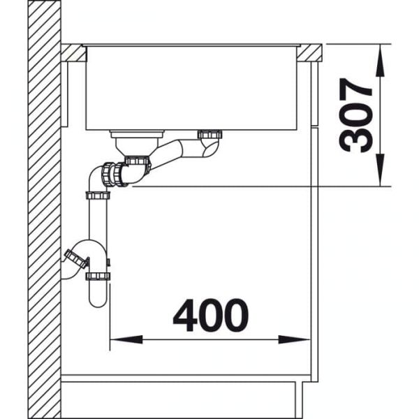 Blanco Axia III 6 S-F (523490)