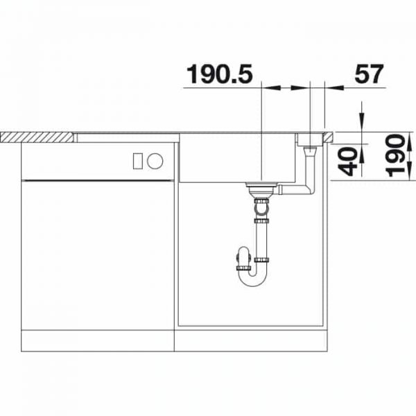 Blanco Axia III XL 6 S-F (523523)