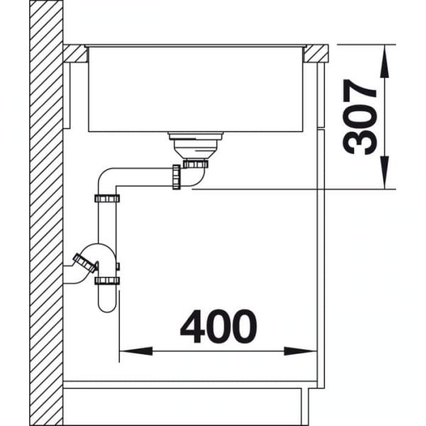 Blanco Axia III XL 6 S-F (523523)