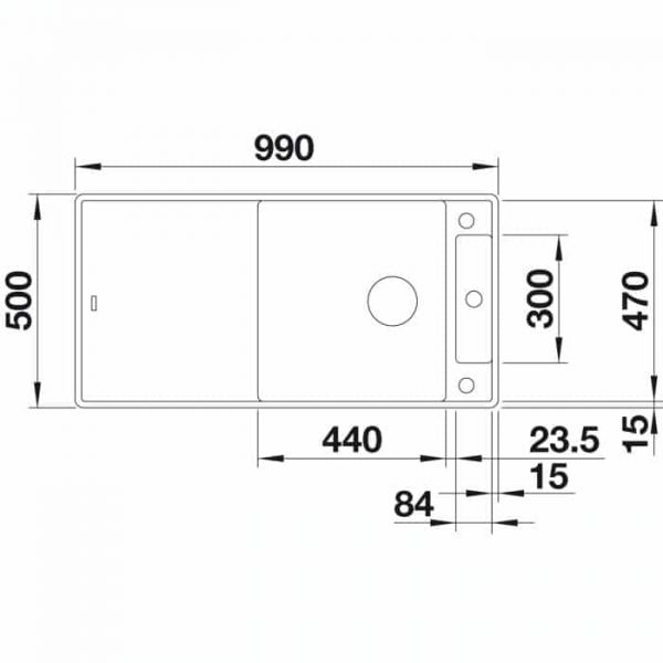 Blanco Axia III XL 6 S-F (523523)