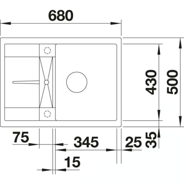 Blanco Metra 45 S Compact (519562)