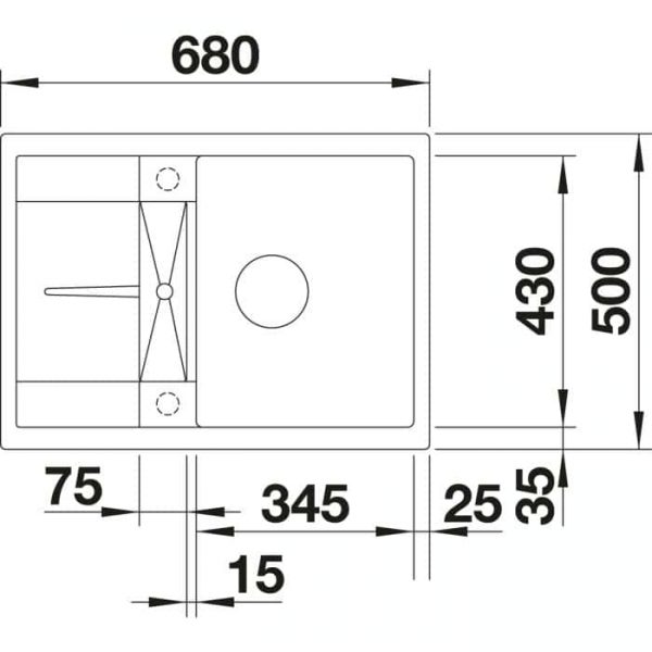 Blanco Metra 45 S Compact (519580)