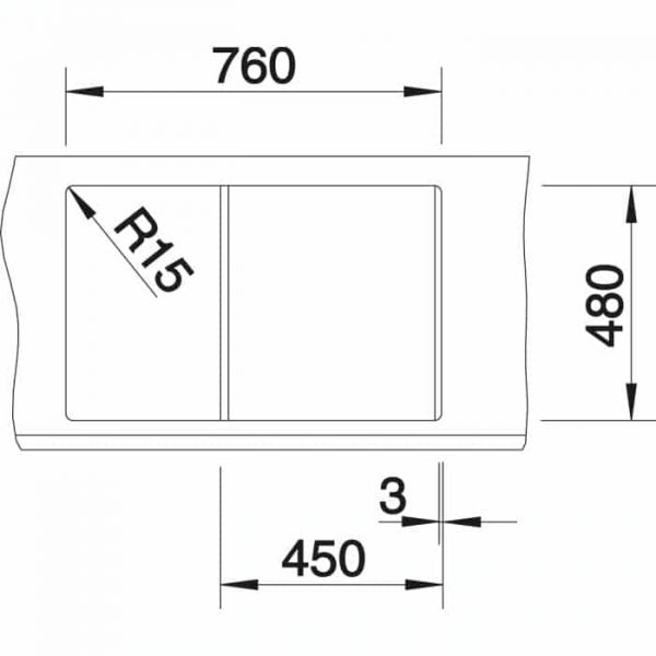 Blanco Metra 45 S (518869)