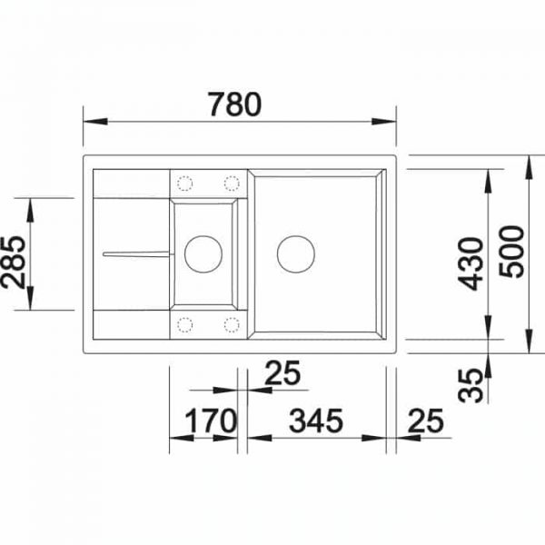 Blanco Metra 6 S Compact (518876)