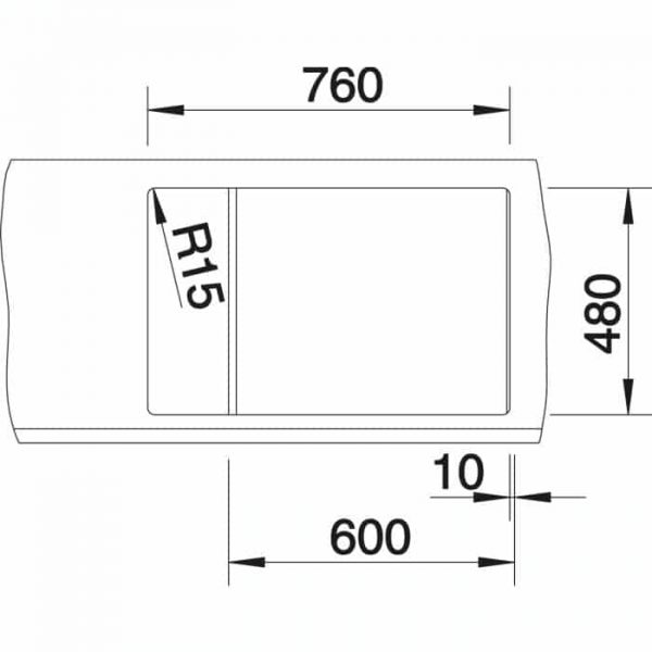 Blanco Metra 6 S Compact (513553)