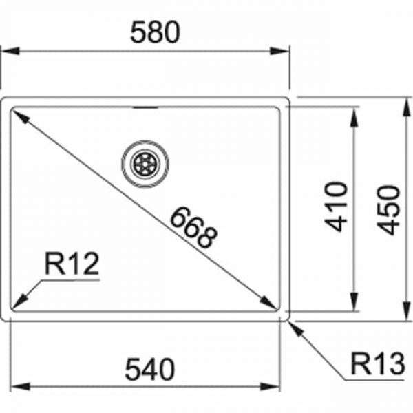 Franke Box BXX 210/110-54 (11029)