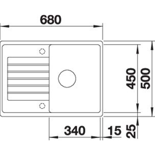 Blanco ZIA 45 S Compact, (527379)