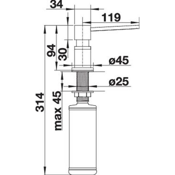 BLANCO LATO Spülmittelspender (527743)