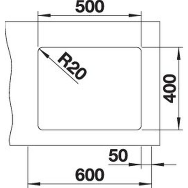 BLANCO ETAGON 500-U für Farbige Komponenten (527757)