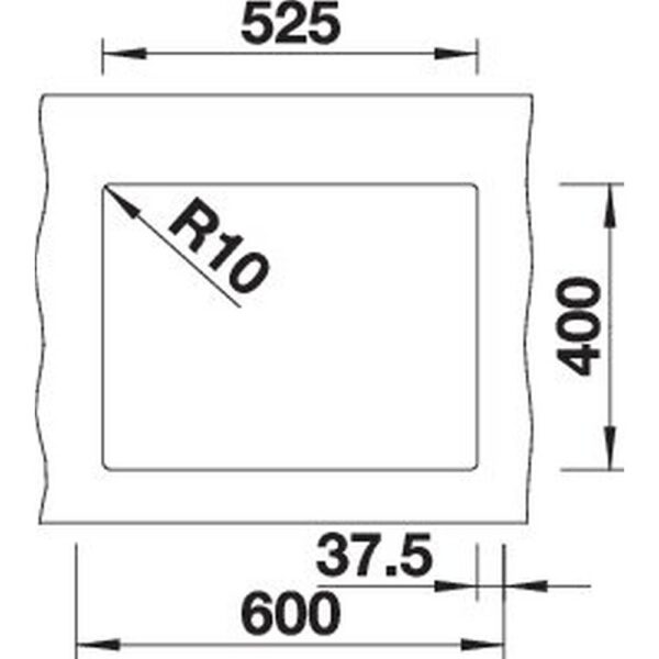 BLANCO SUBLINE 340/160-U für Farbige Komponenten (527810)