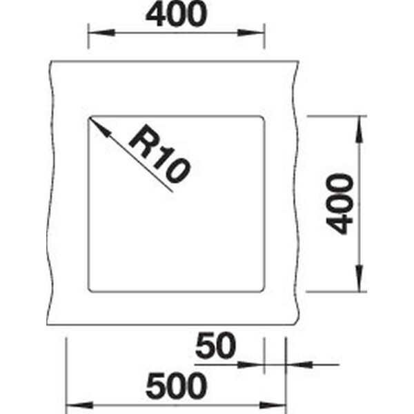 BLANCO SUBLINE 400-U für Farbige Komponenten (527786)