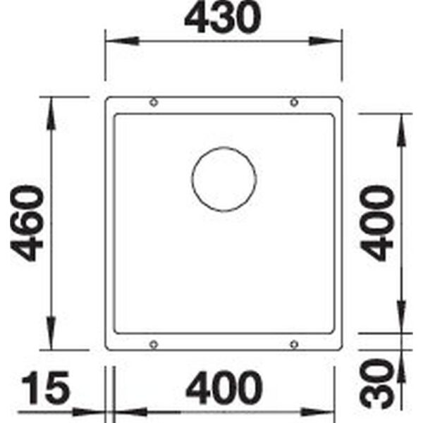 BLANCO SUBLINE 400-U für Farbige Komponenten (527788)