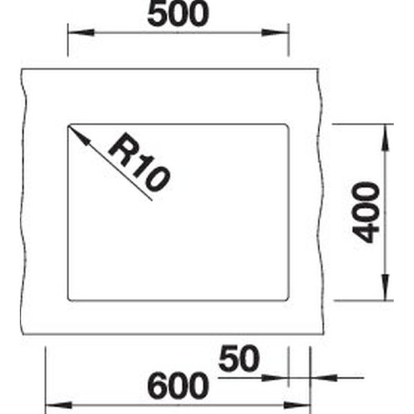 BLANCO SUBLINE 500-U für Farbige Komponenten (527796)