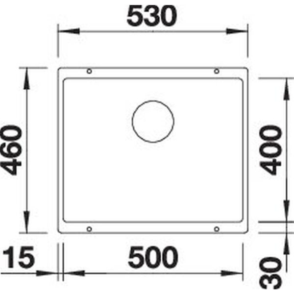 BLANCO SUBLINE 500-U für Farbige Komponenten (527797)