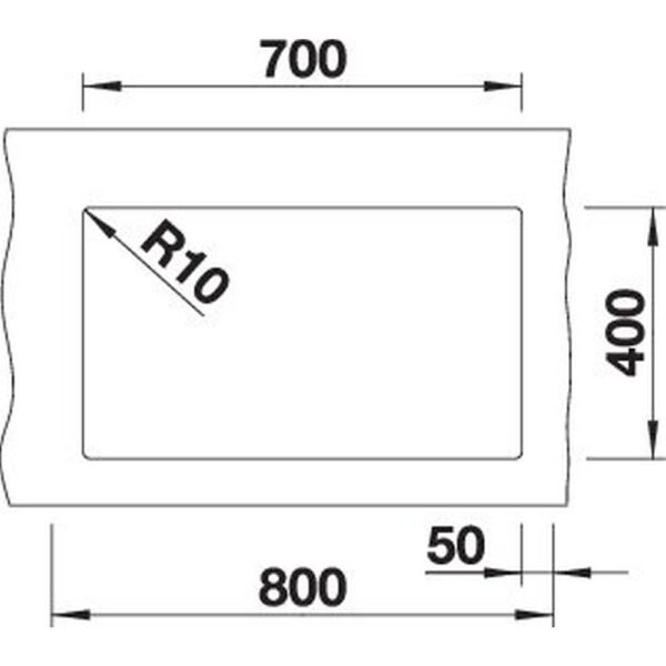 BLANCO SUBLINE 700-U für Farbige Komponenten (527802)